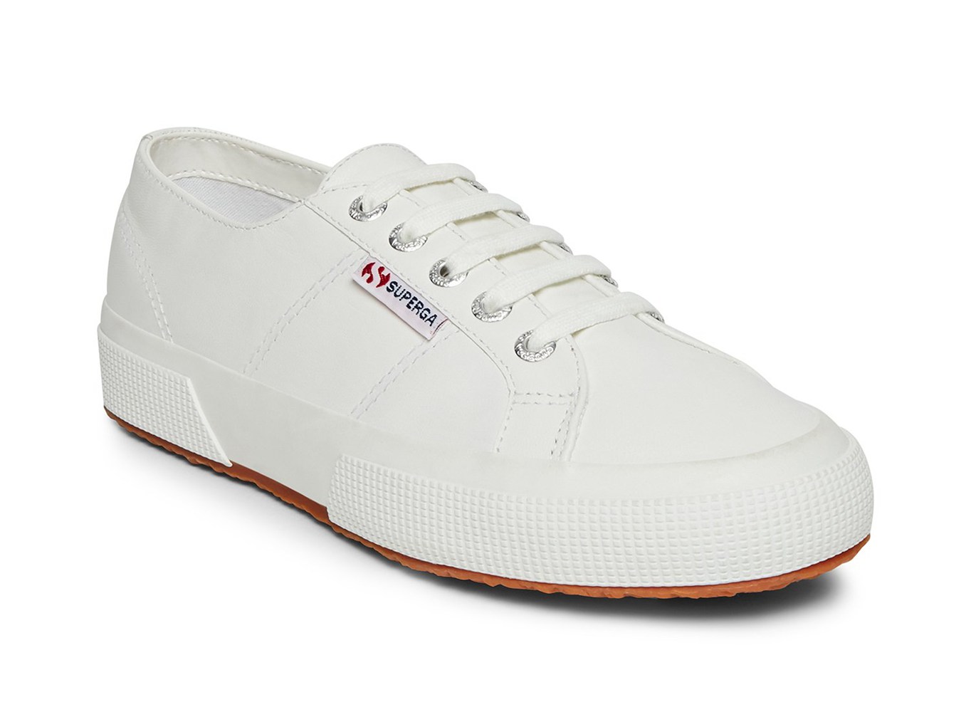 Superga Sneakers Womens - 2750 Naplngcotu Leather - White - CIPLV7561